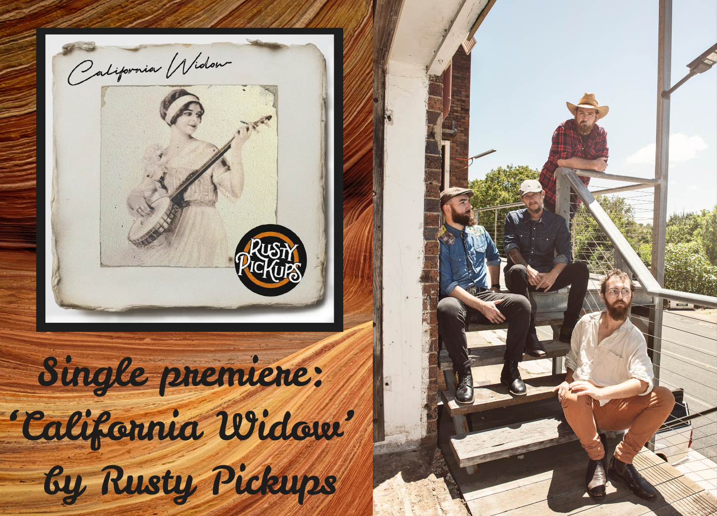 SINGLE PREMIERE: ‘California Widow’ by Rusty Pickups